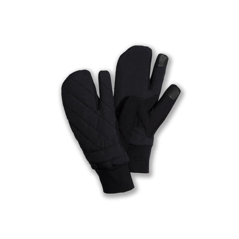 Brooks Shield Lobster Men's Running Gloves - Black (32548-PABV)